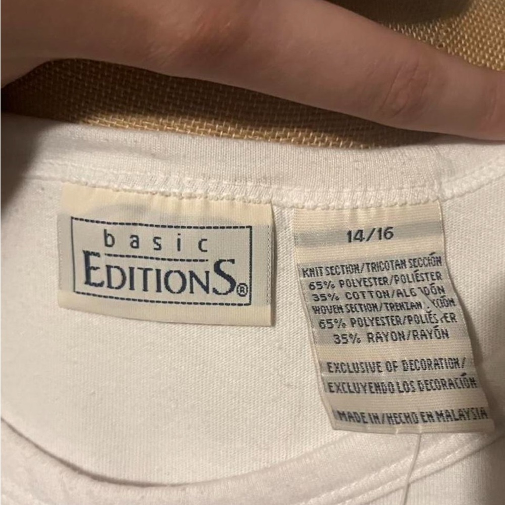 Vintage Basic Editions Spring White and Green flo… - image 2